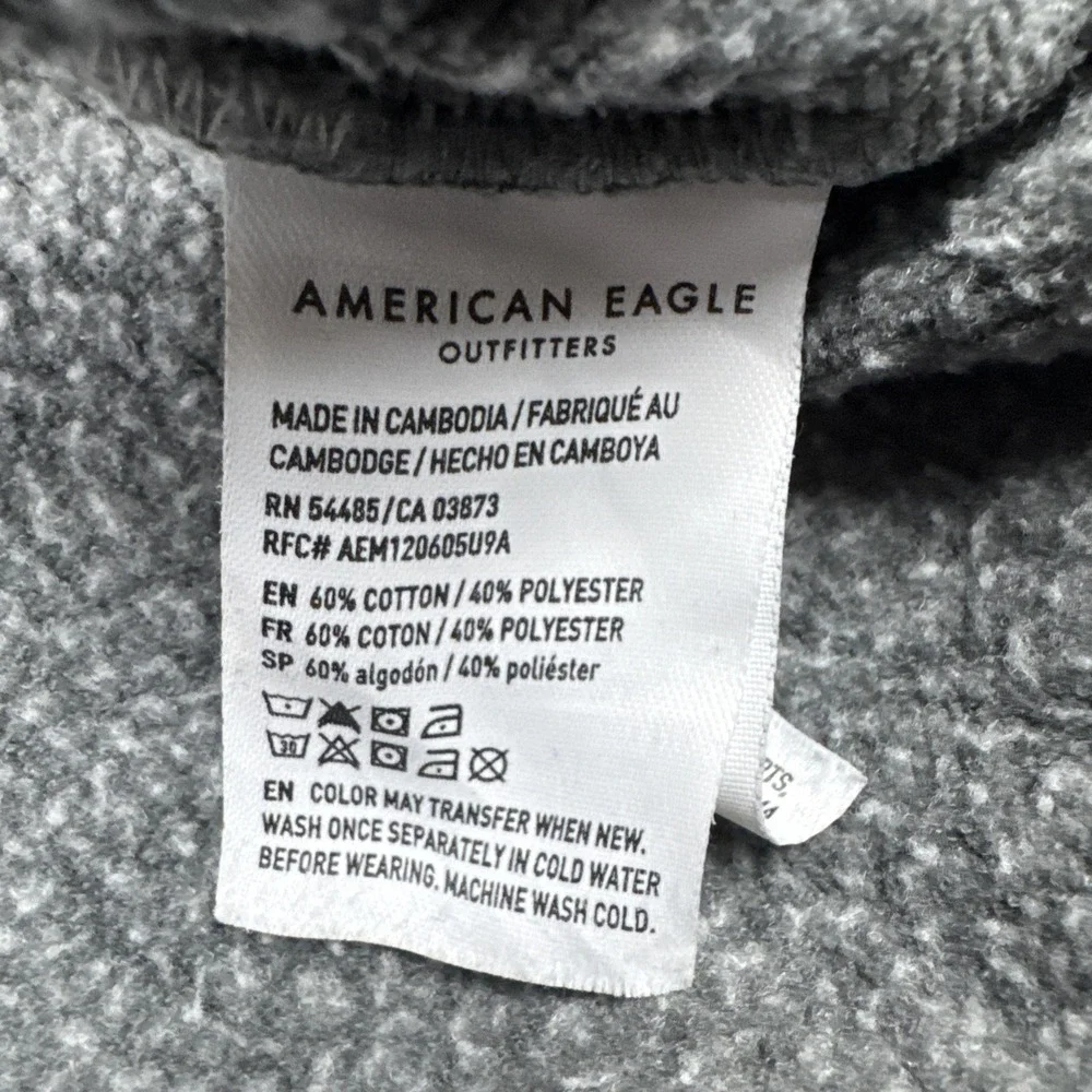 American Eagle Sweater M Sage Green White Ombré Dip Dye Jegging Fit Split‎ Hem